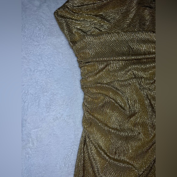 🌟LAUREN Ralph Lauren Gold cocktail dress Size14 - Picture 8 of 11